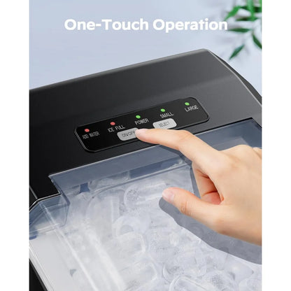 Ice Maker Countertop: 9 Cubes in 6 Mins, 26 lbs/Day Portable